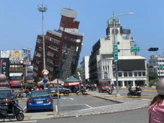 Terremoto em Hualien, Taiwan 3/4/2024 (Foto: Haote Zhang/Divulgação via REUTERS)